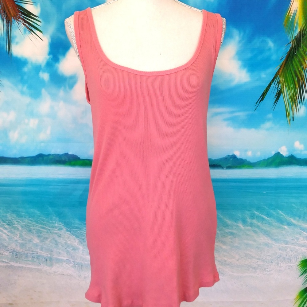Bath & Body Works Pink Ribbed Tank L/XL - Picture 2 of 7